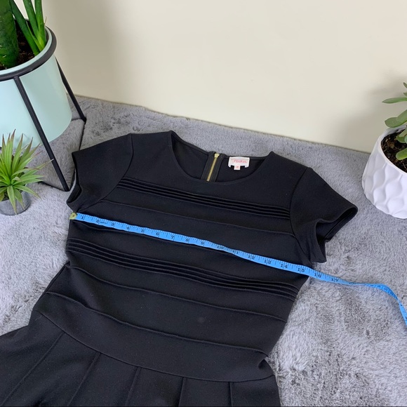 Parker ‘Tara’ Stretch Fit and Flare Black Dress - Picture 13 of 15